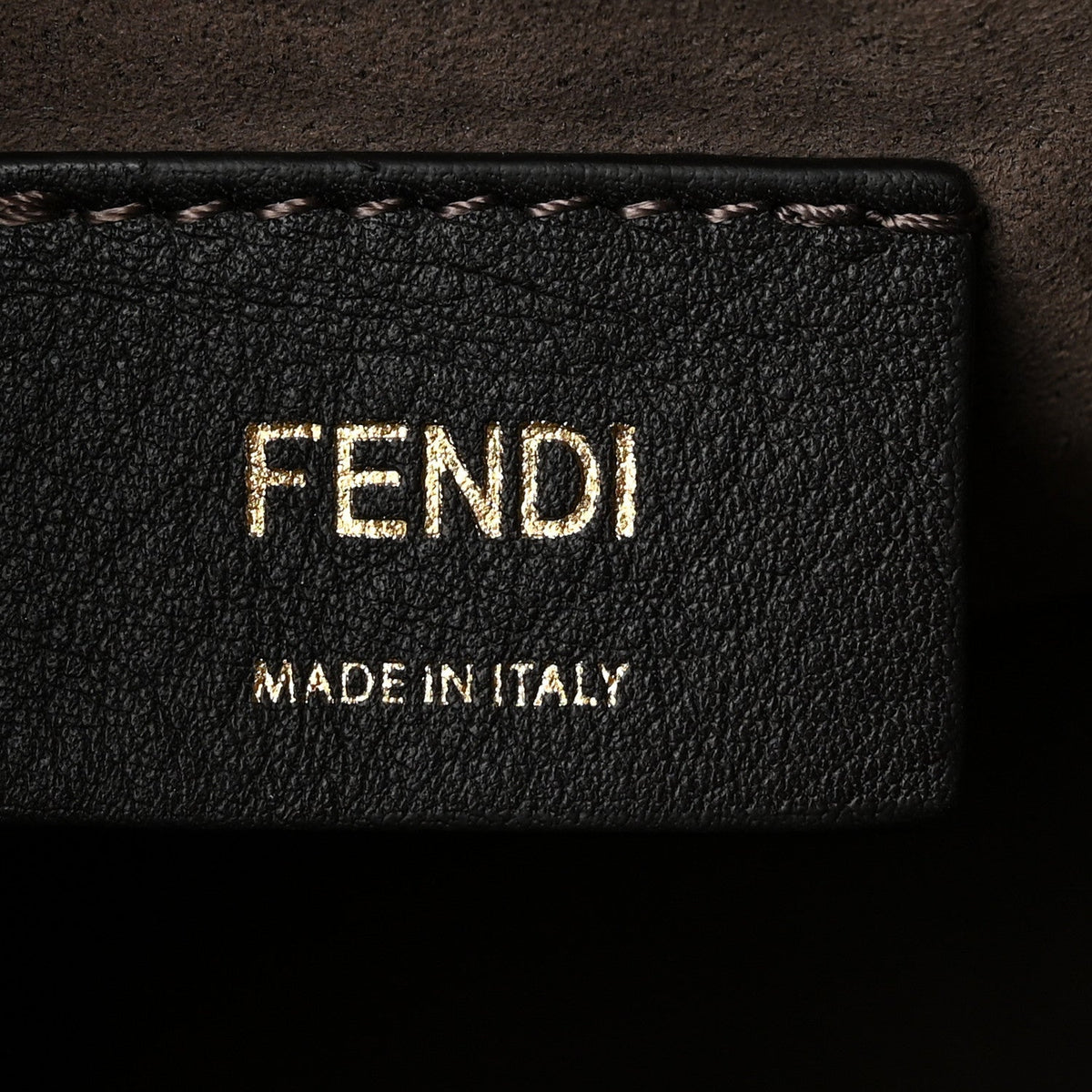 Vitello Liberty F is Fendi Bi-Color FF 1974 Embossed Mini Mon Tresor Bucket Bag Maya Black