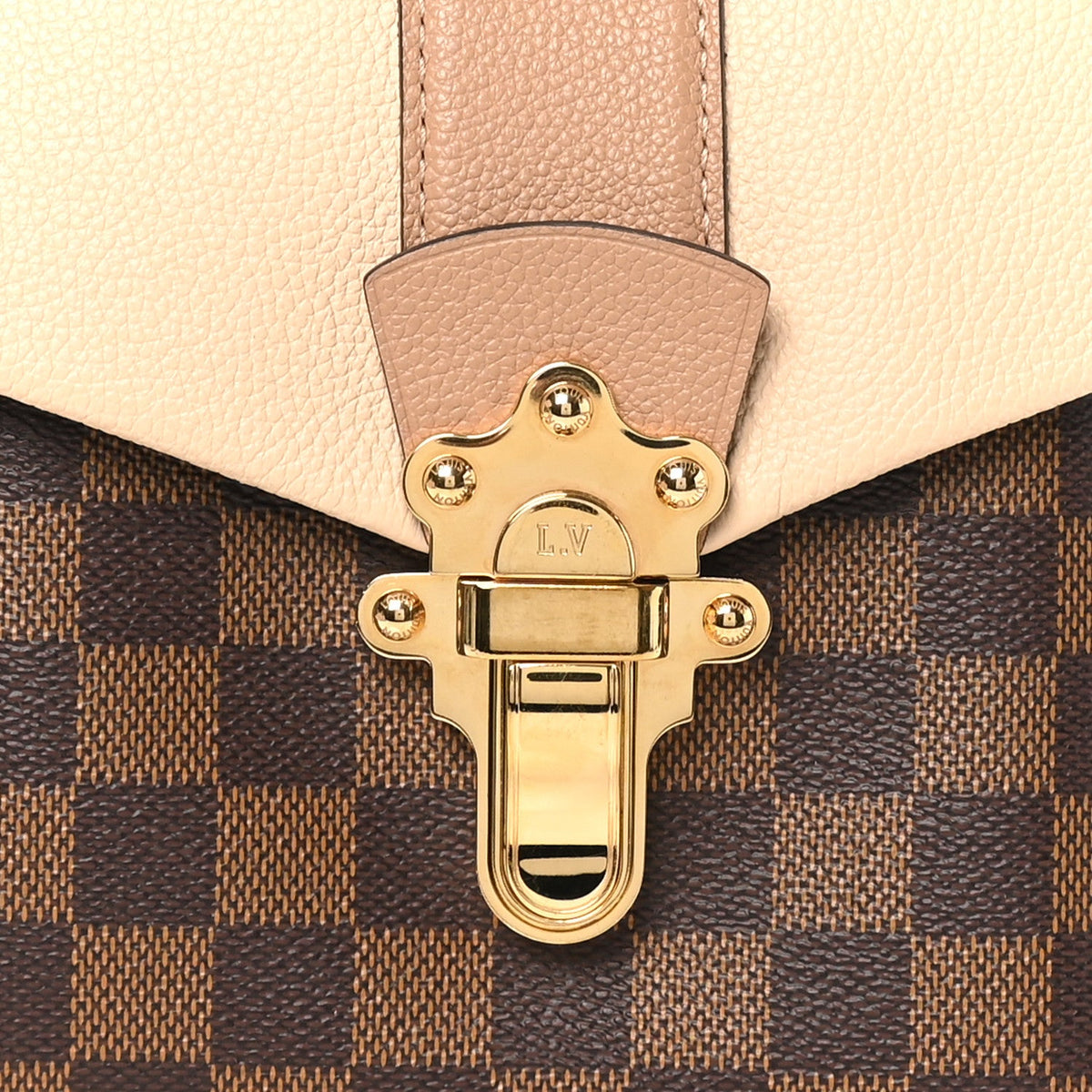 Damier Ebene Clapton Backpack Creme