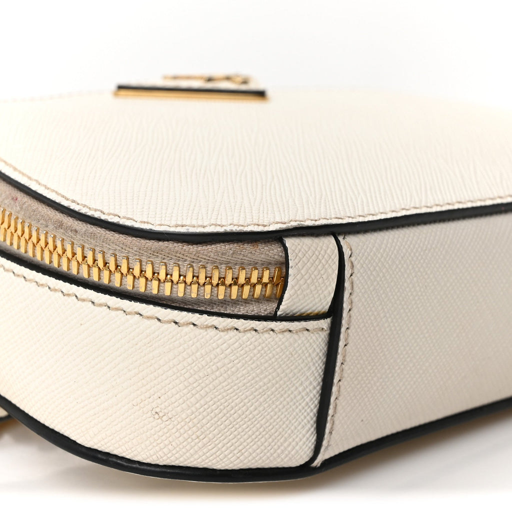 Saffiano Lux Odette Belt Bag White
