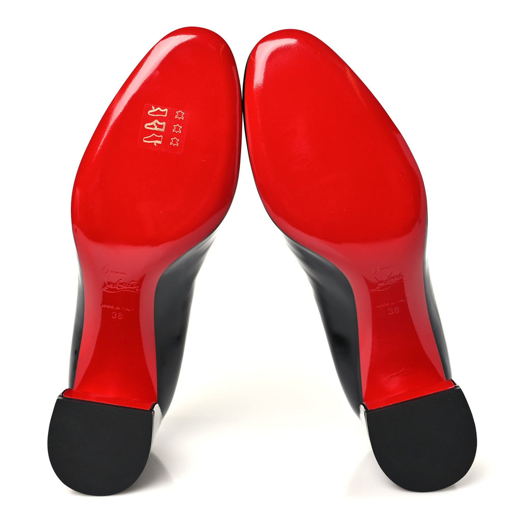Patent Calfskin Miss Sab 55 Pumps 38 Black