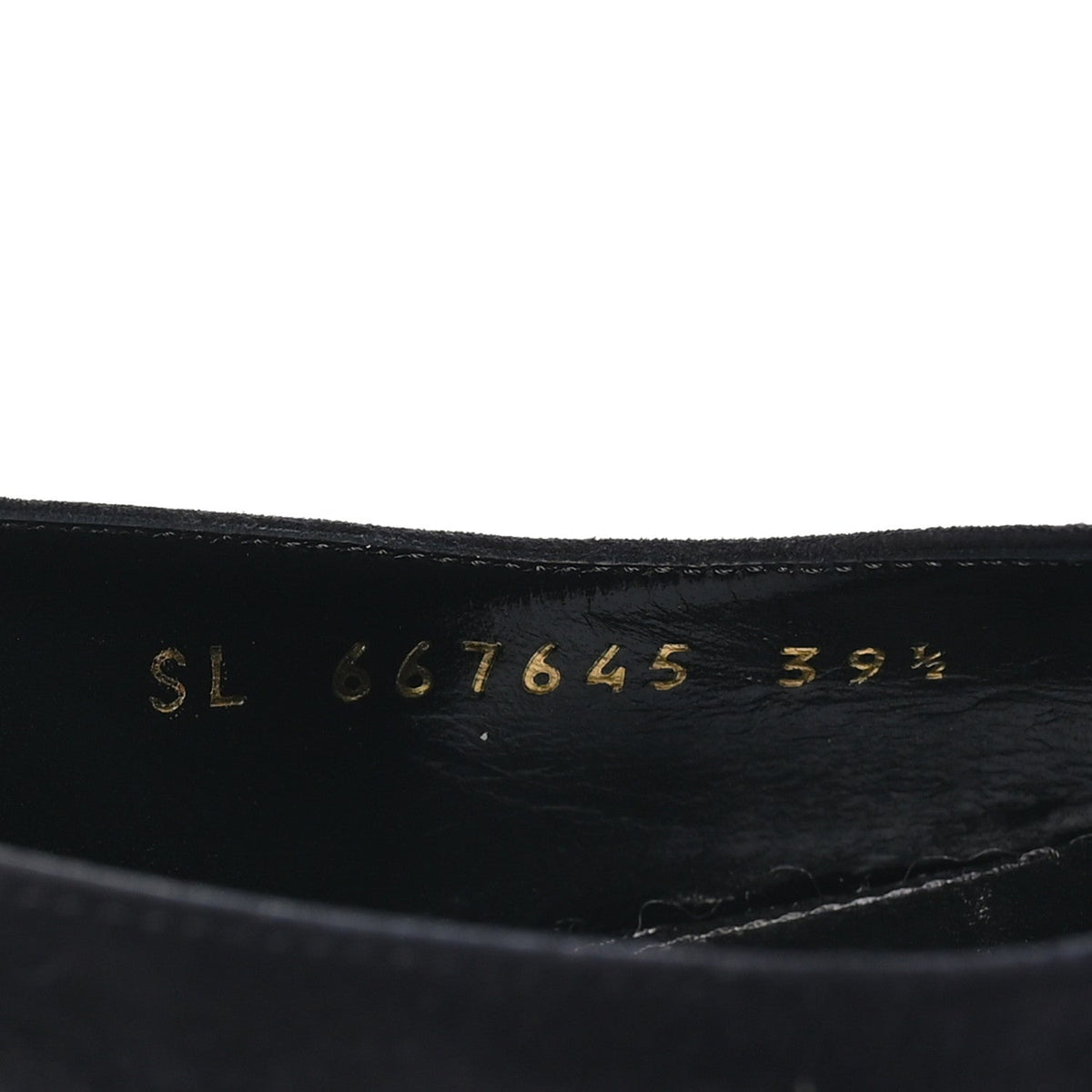 Kid Scamosciato Sling 90 Chain Pumps 39.5 Black