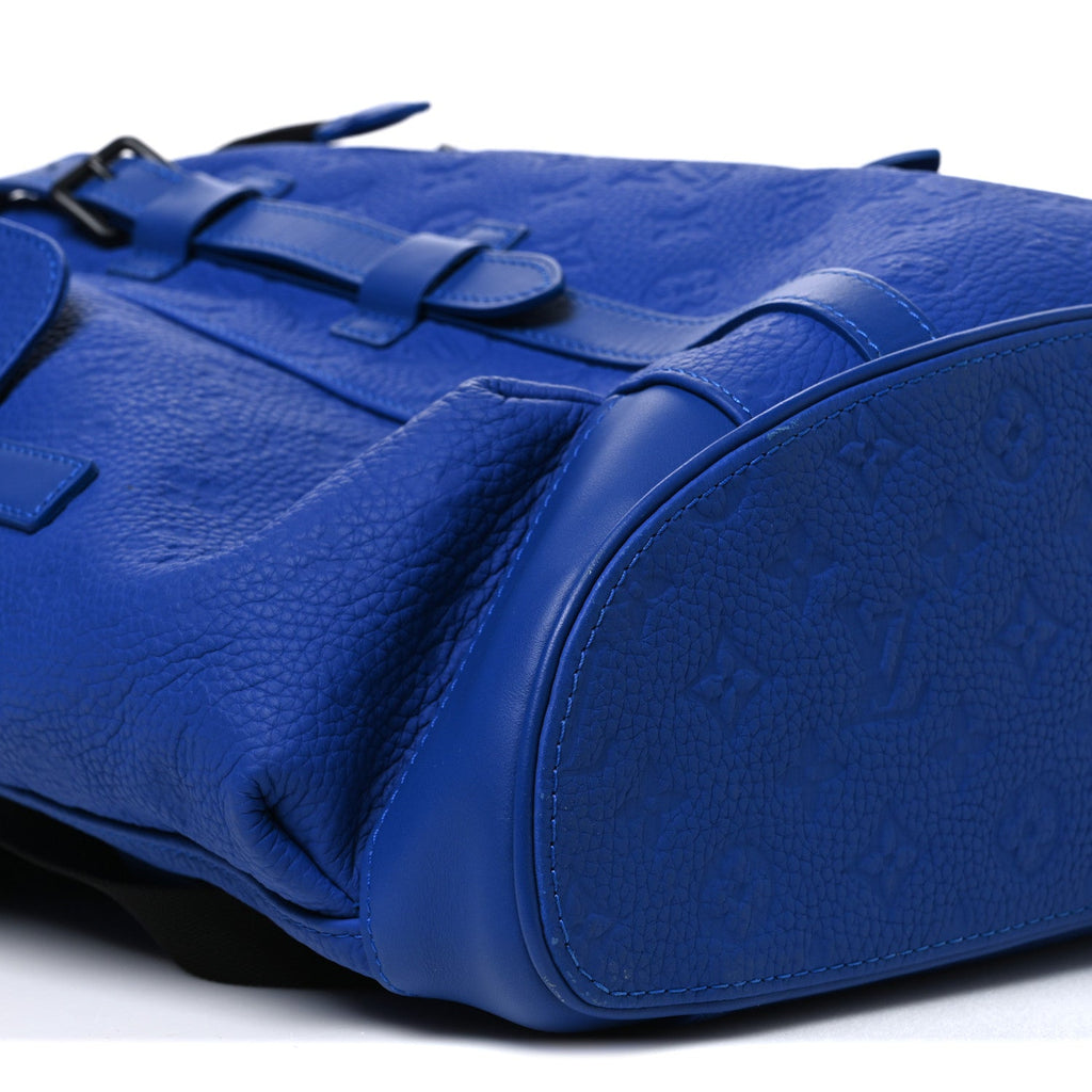 Taurillon Monogram Christopher MM Backpack Blue