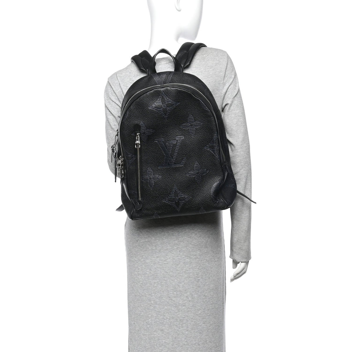 Taurillon Monogram Shadow Armand Backpack Black