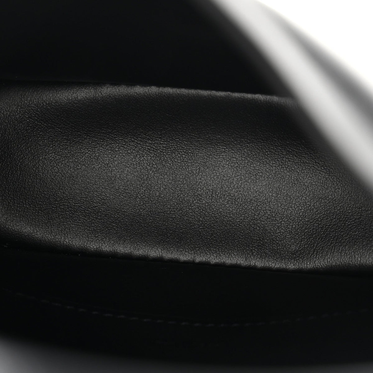 Smooth Calfskin Triomphe Mini Bucket Bag Black