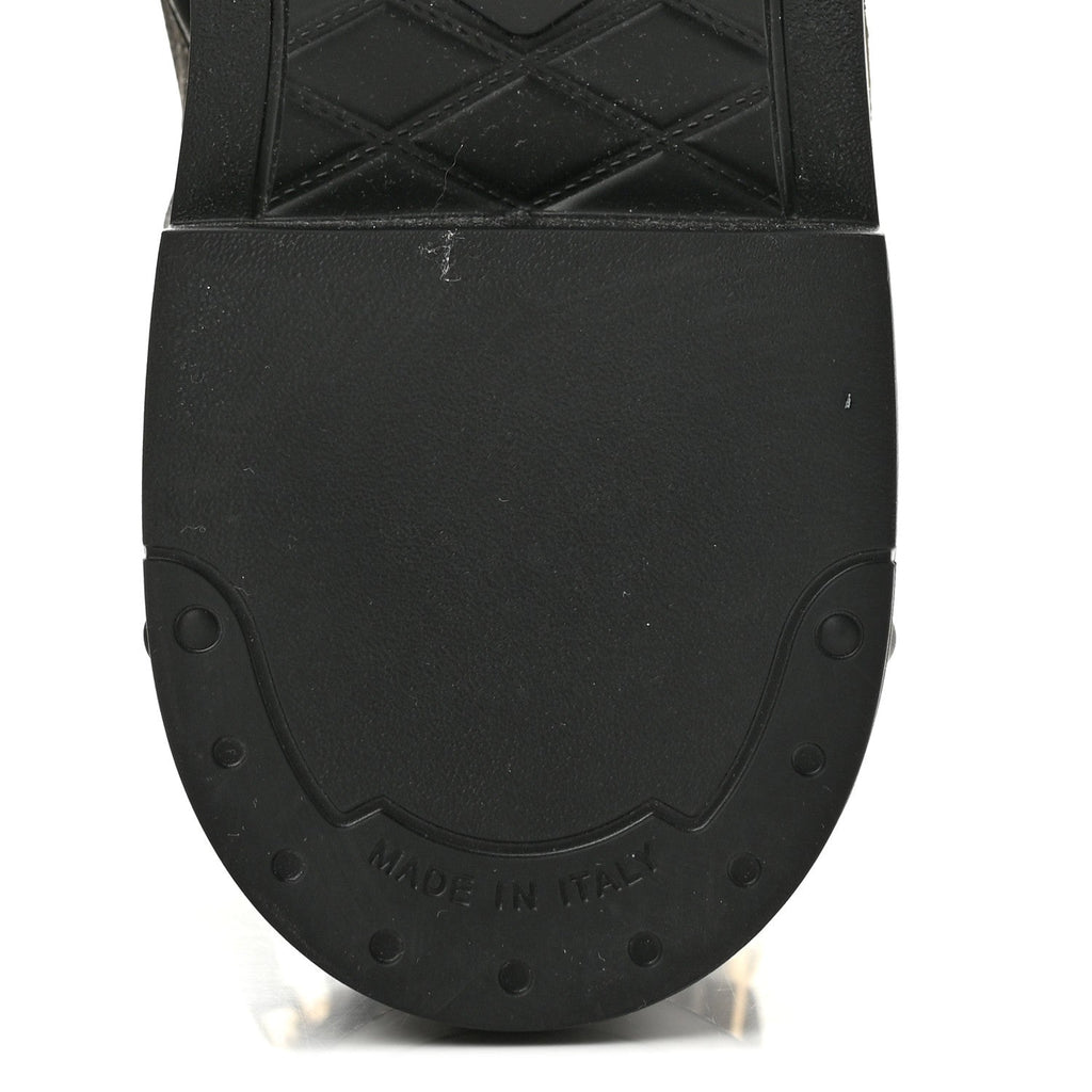 Calfskin Monogram Citizen Flat Ranger Boots 37.5 Cacao Brown Black
