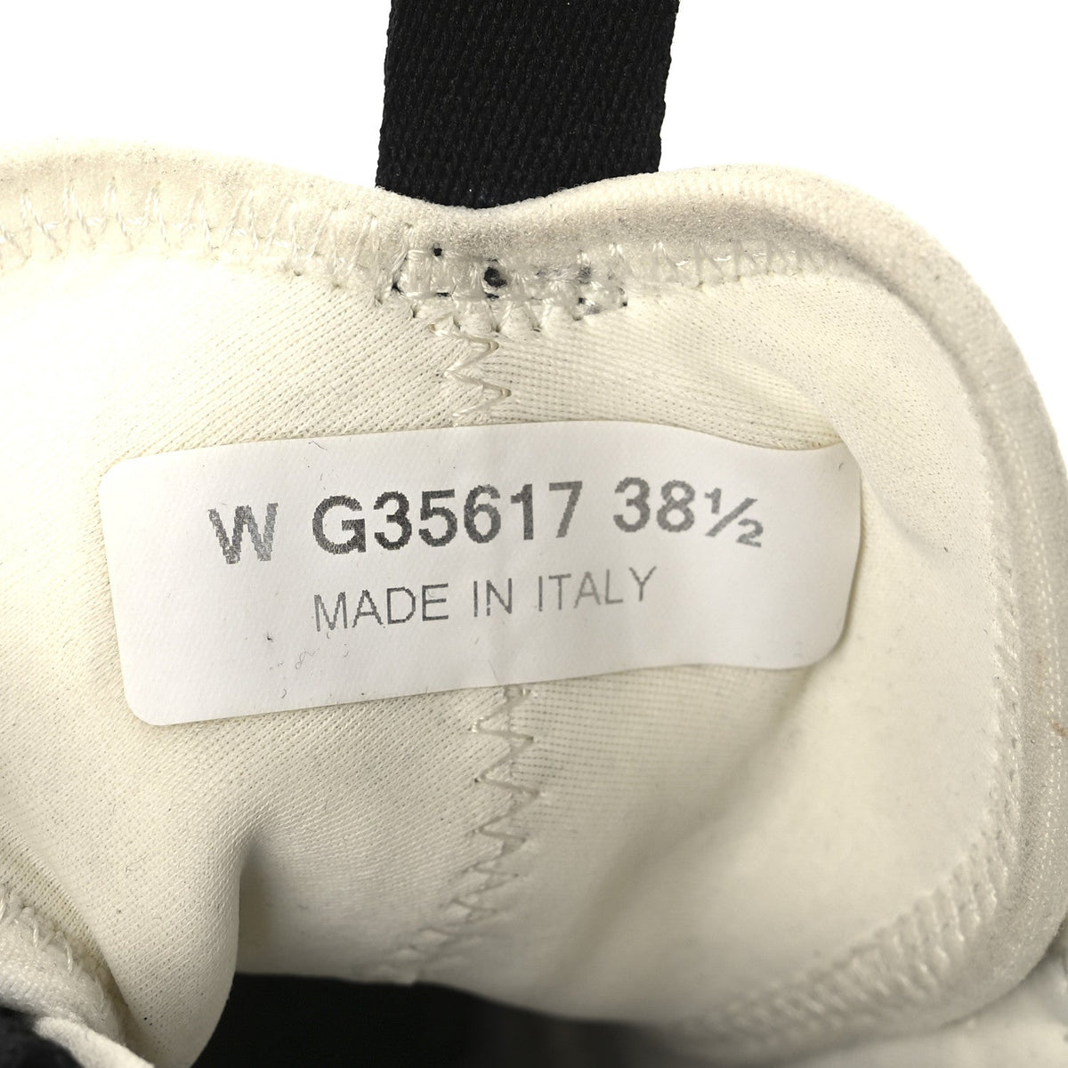 Velvet Calfskin Mixed Fibers CC Sneakers 38.5 Ivory Black