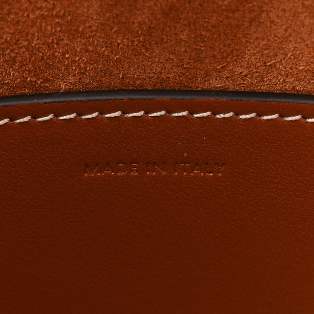 Smooth Calfskin Small Cuir Triomphe Bucket Bag Tan