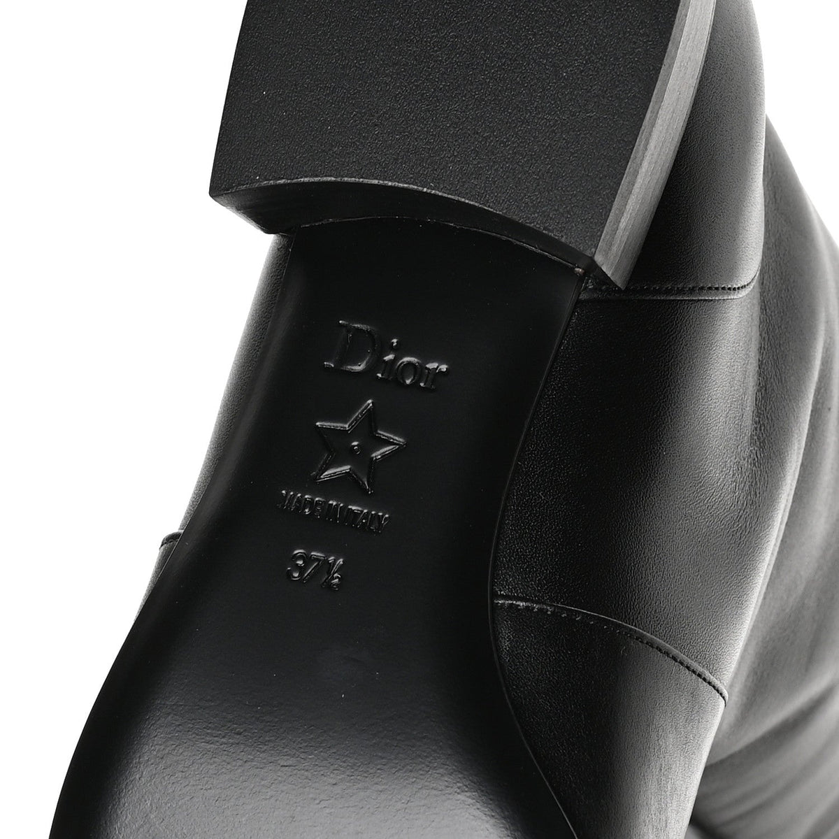 Calfskin D-Town Boots 37.5 Black