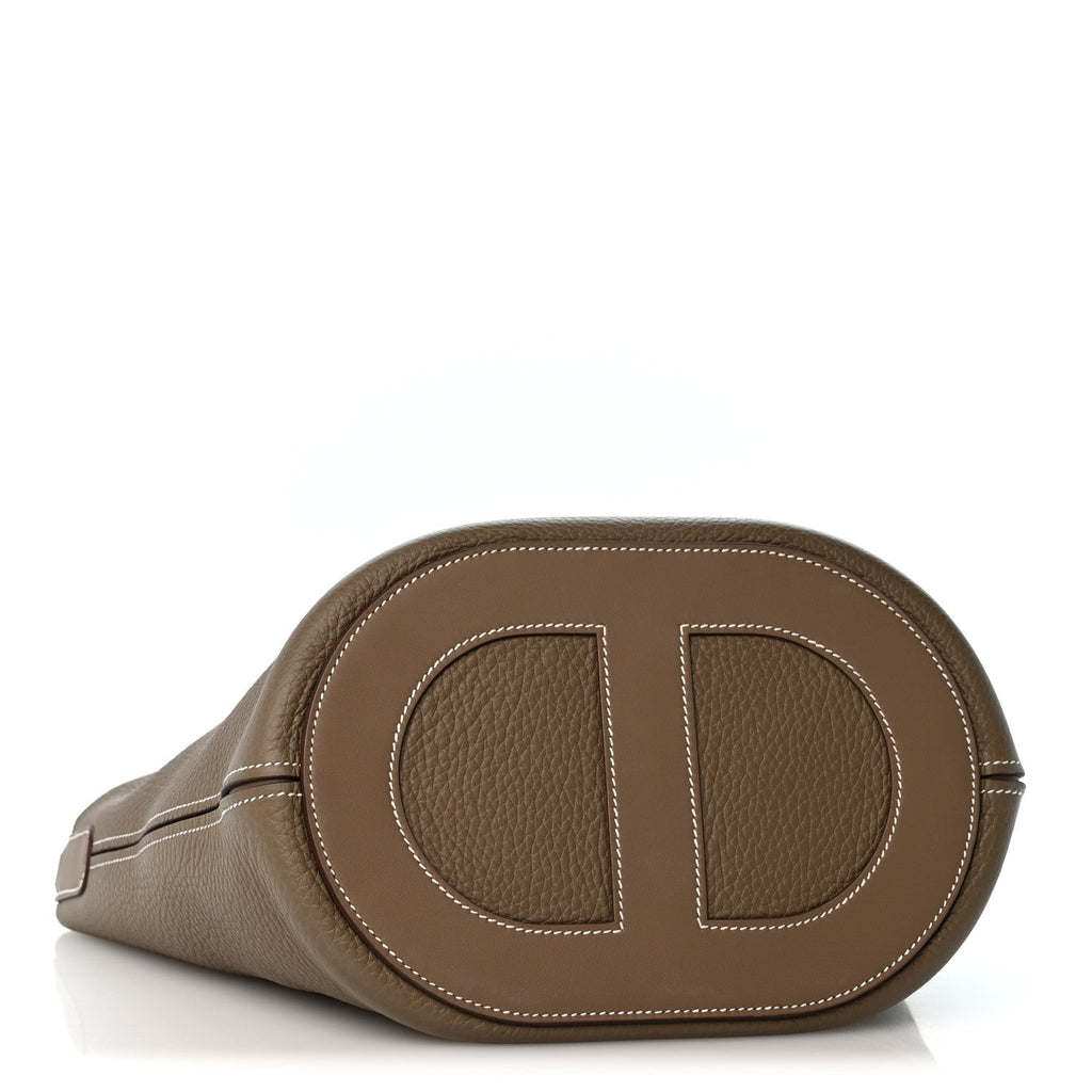 Taurillon Clemence Swift In-The-Loop 23 Bag Etoupe