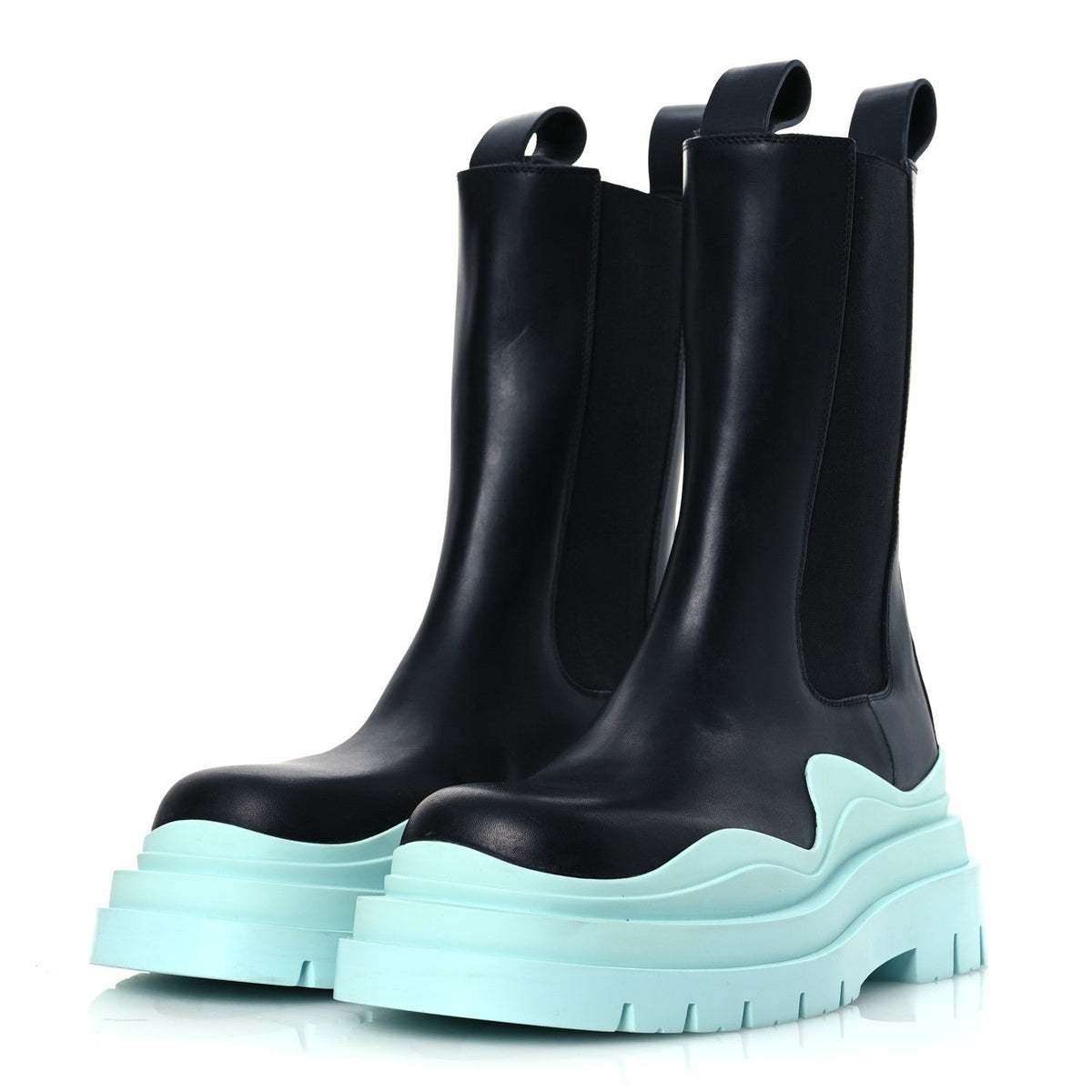 Calfskin Womens The Tire Chelsea Boots 39 Black Flannel