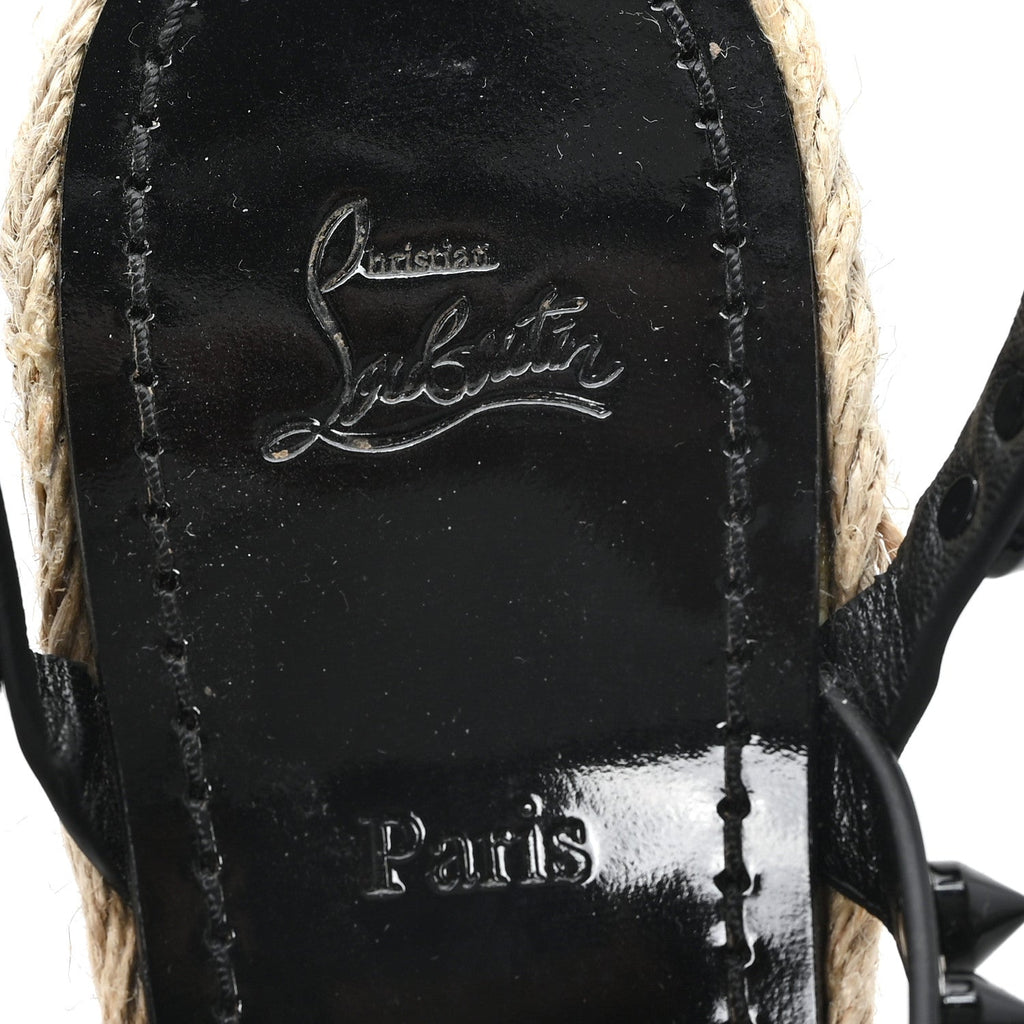 Patent Mafaldina 120 Wedge Sandals 41 Black