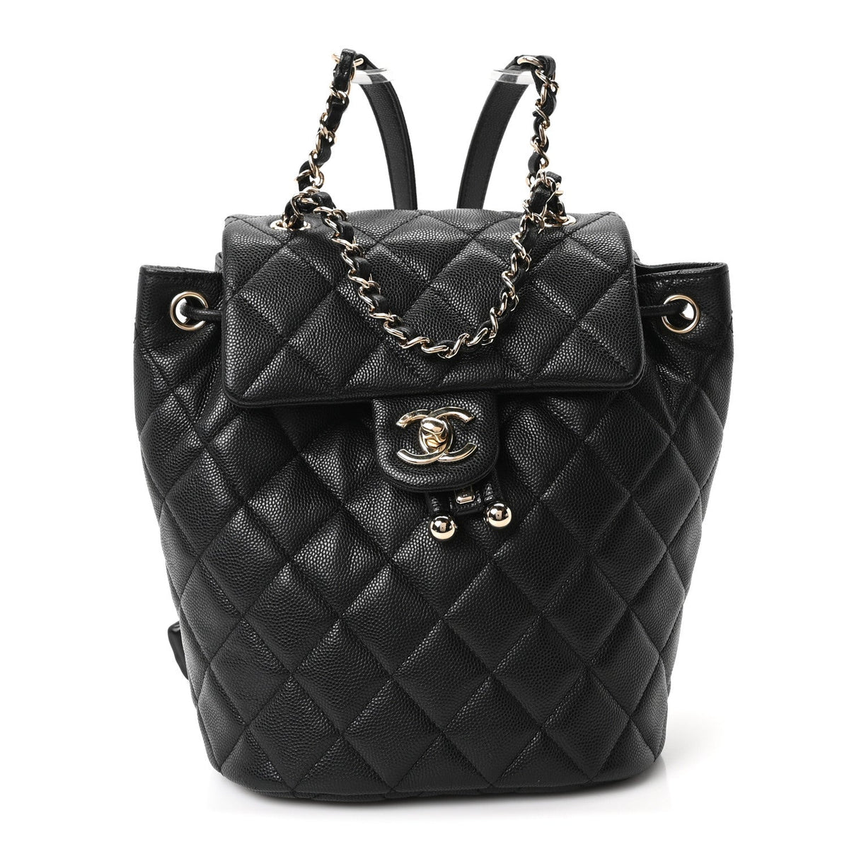Caviar Quilted Mini Urban Spirit Backpack Black