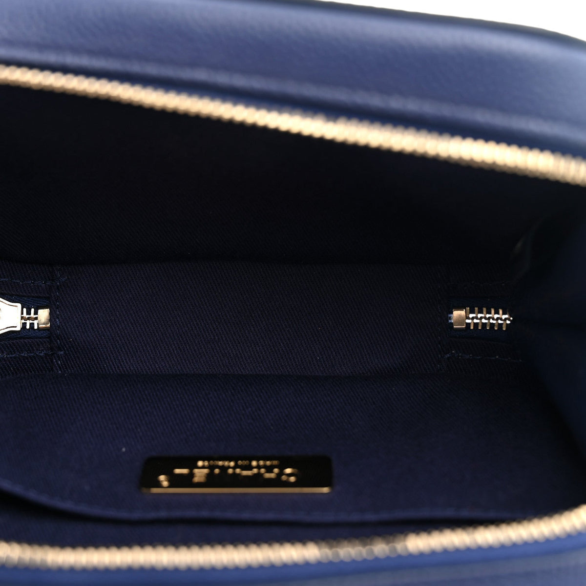 Caviar Quilted Waist Bag Navy Blue
