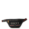 Grained Calfskin Small Logo Belt Bag Black