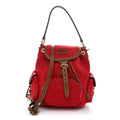 Canapa Soft Calfskin Mini Backpack Rosso Brandy