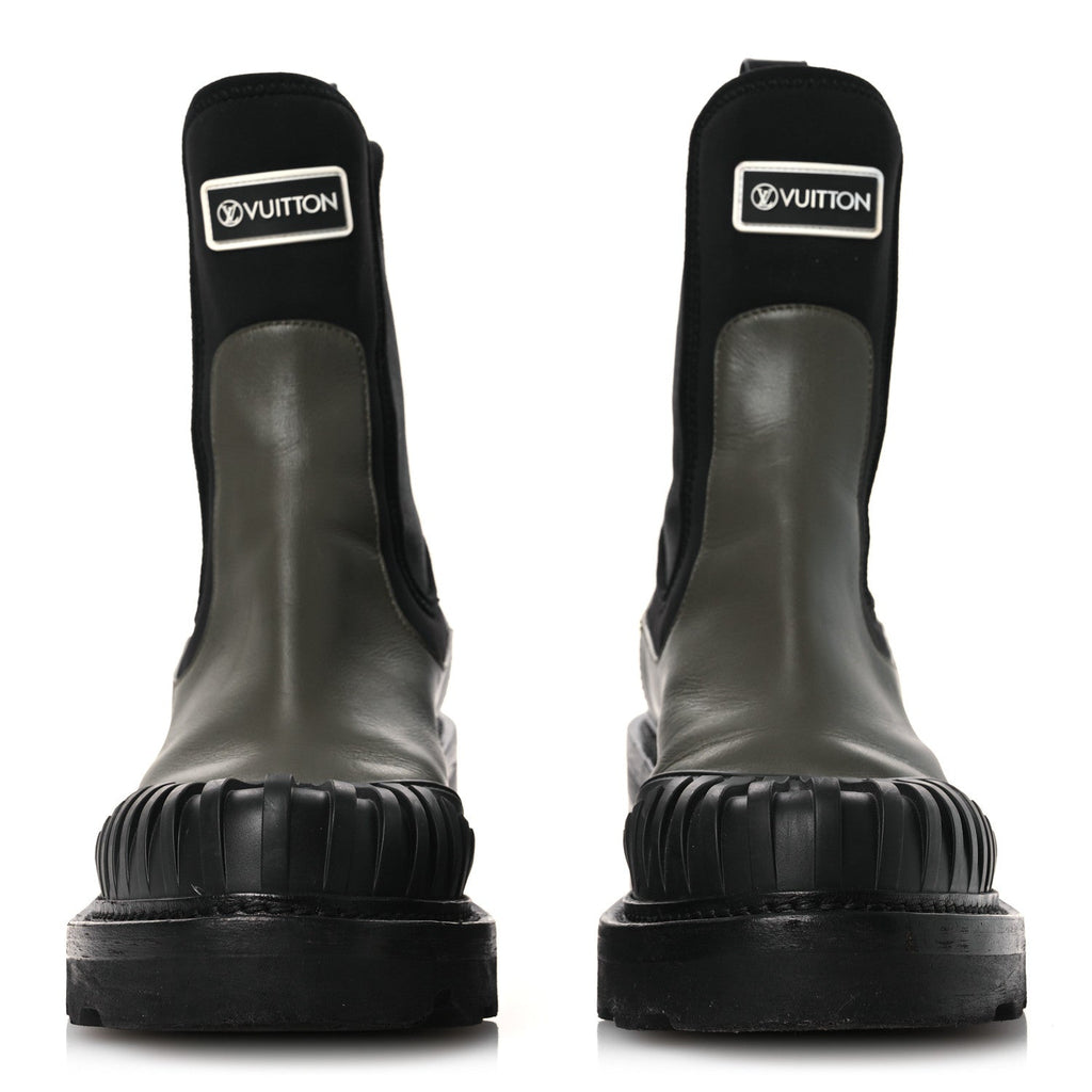 Calfskin Beaubourg Ankle Boots 39 Black Green