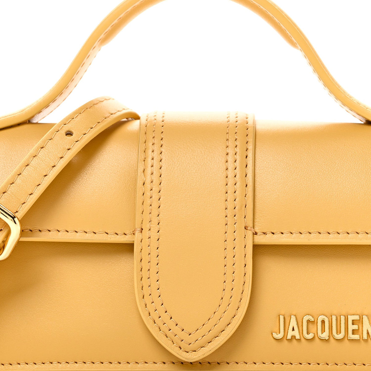 Smooth Calfskin Le Bambino Dark Yellow