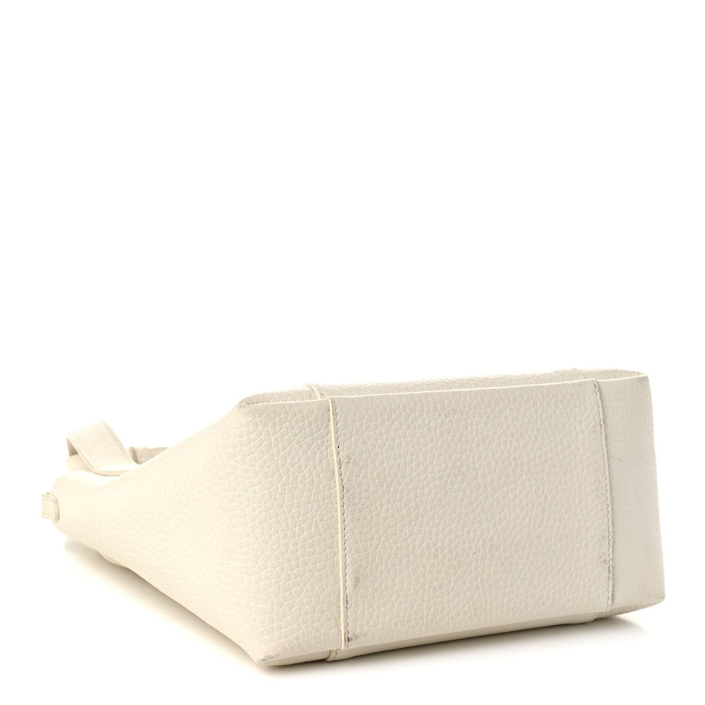 Calfskin Medium Signature Bucket Bag Latte
