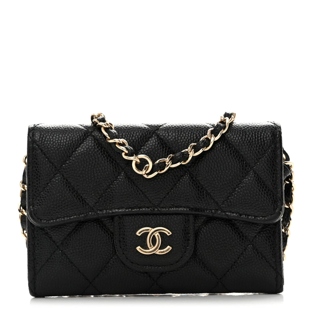 Caviar Quilted Belt Bag Black