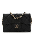 Caviar Quilted Belt Bag Black