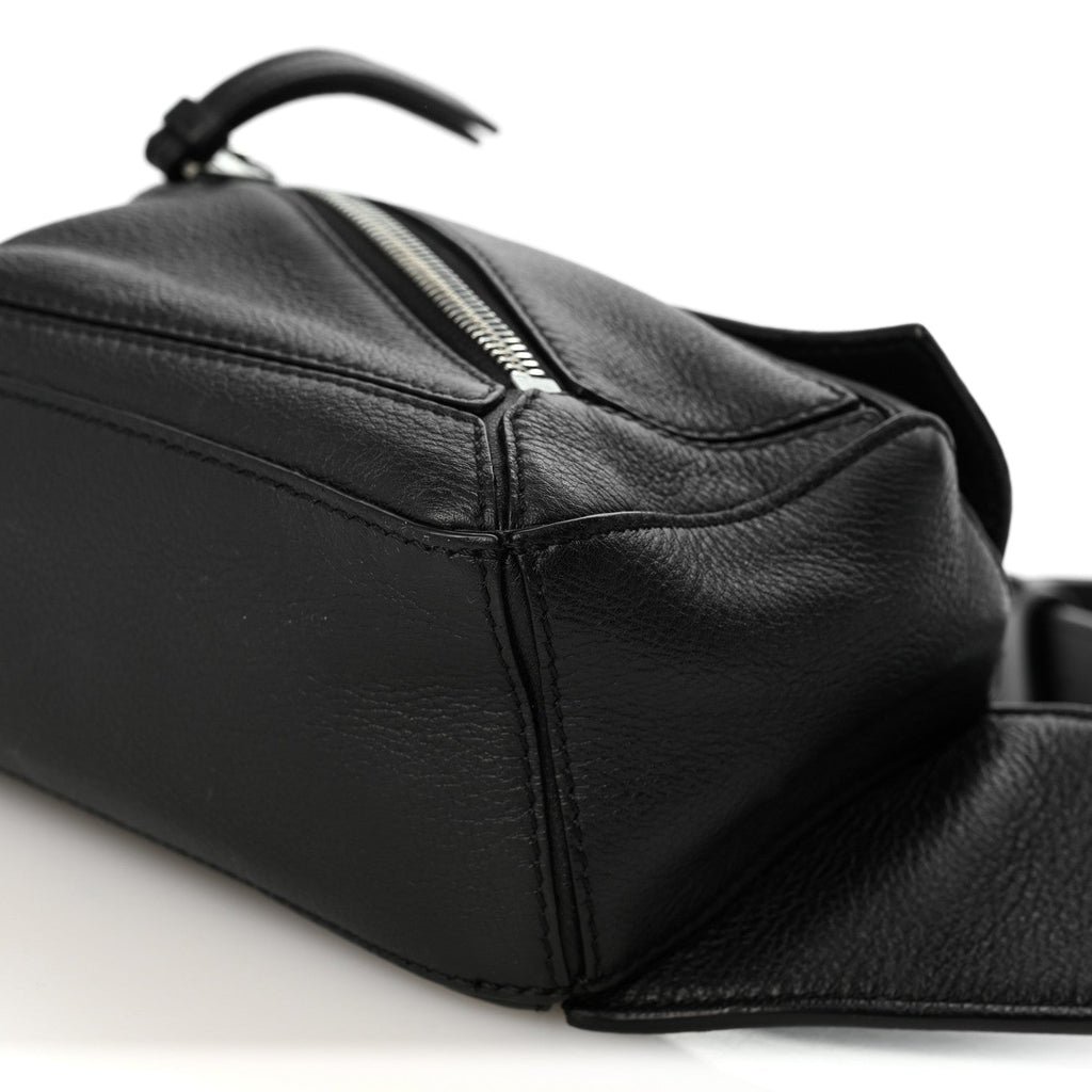 Calfskin Mini Puzzle Bumbag Black