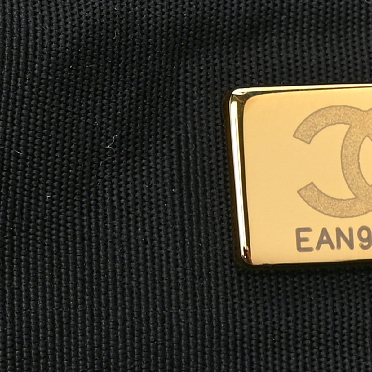 Denim Quilted Mood Small Bucket With Chain Black Multicolor