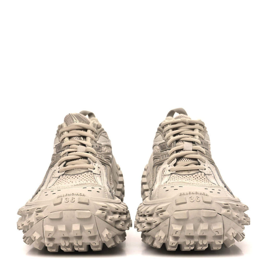 Rubber Mesh Monocolor Mens Defender Sneakers 36 Beige