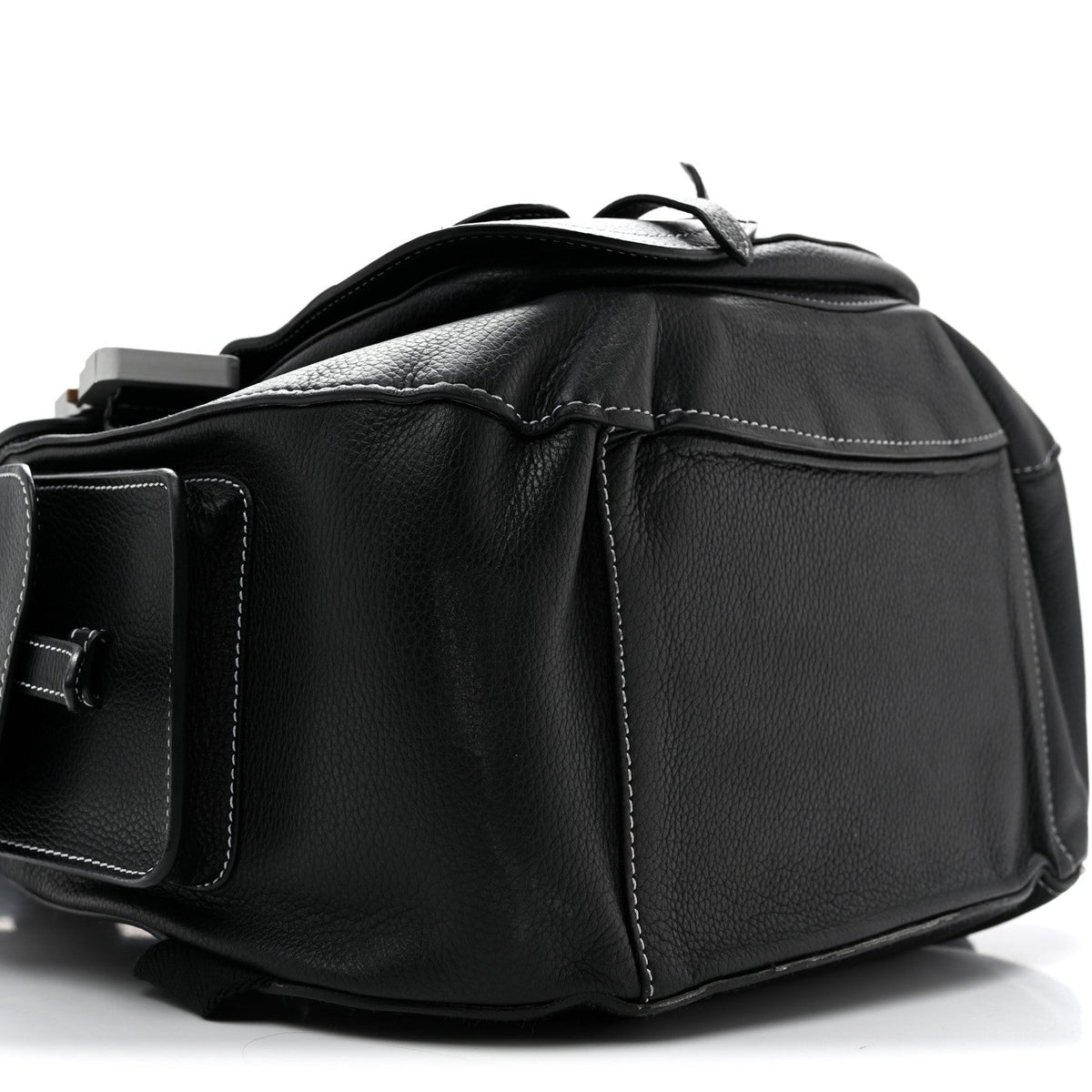 Grained Calfskin Maxi Gallop Backpack Black