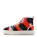 Canvas Nappa Mens Adolon High Top Sneakers 42.5 Multicolor