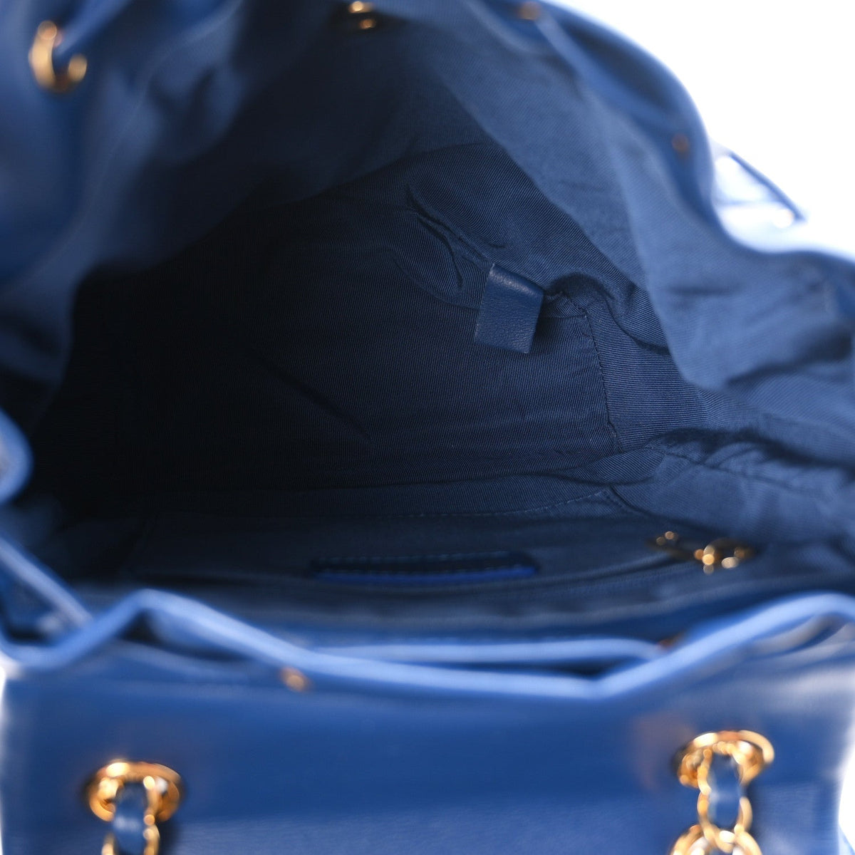 Lambskin Quilted Small Urban Spirit Backpack Blue