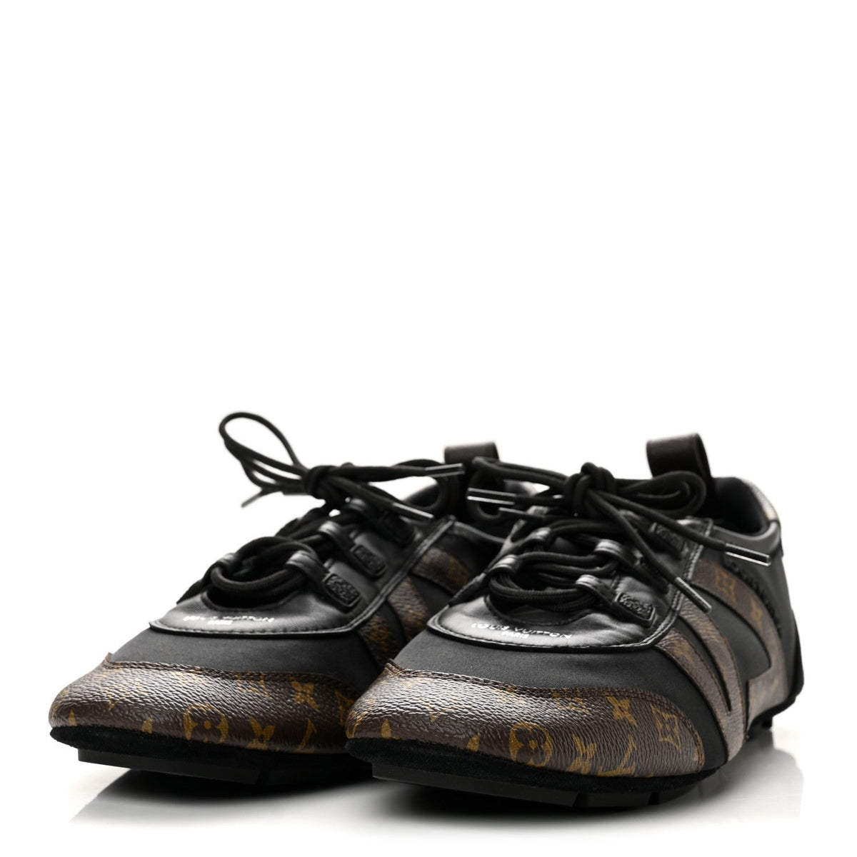 Monogram Calfskin Womens LV Sneakerina 41 Black