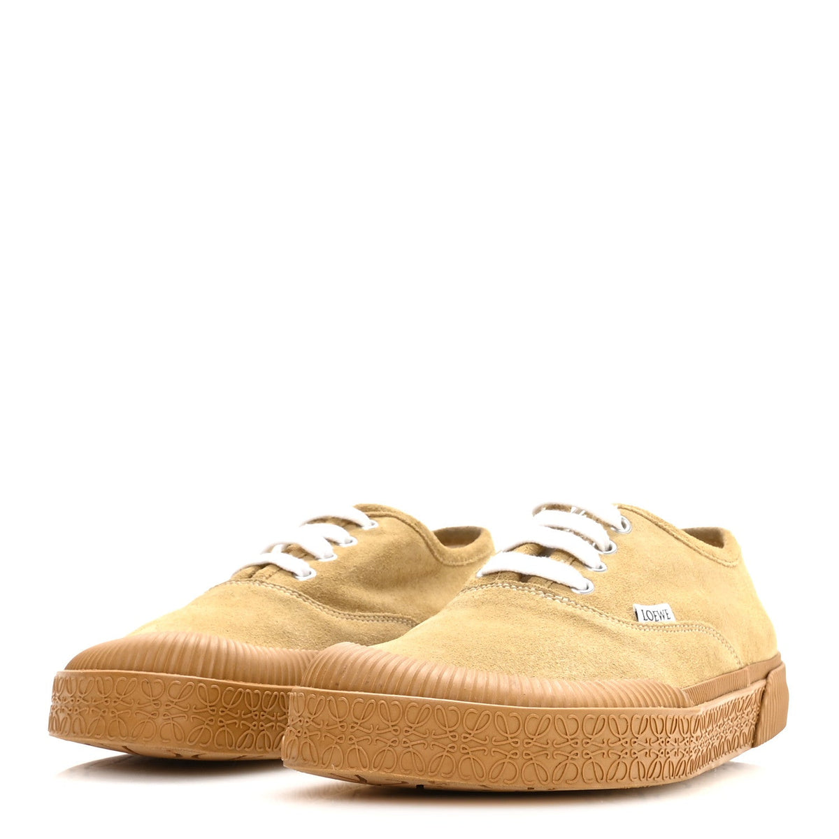 X PAULA's IBIZA Brushed Suede Rubber Terra Vulca Sneakers 39 Gold