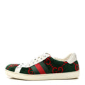 Covered Wool Big GG Monogram Mens Sneakers 8.5 Green Red