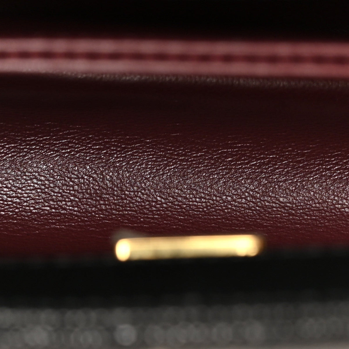 Caviar Lizard Embossed Quilted Extra Mini Coco Handle Flap Black