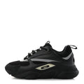 Technical Mesh Calfskin Mens B22 Sneakers 40 Black
