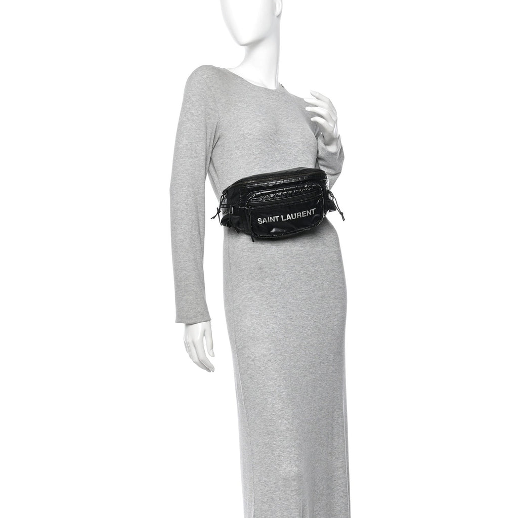 Nylon Logo Nuxx Body Belt Bag Black