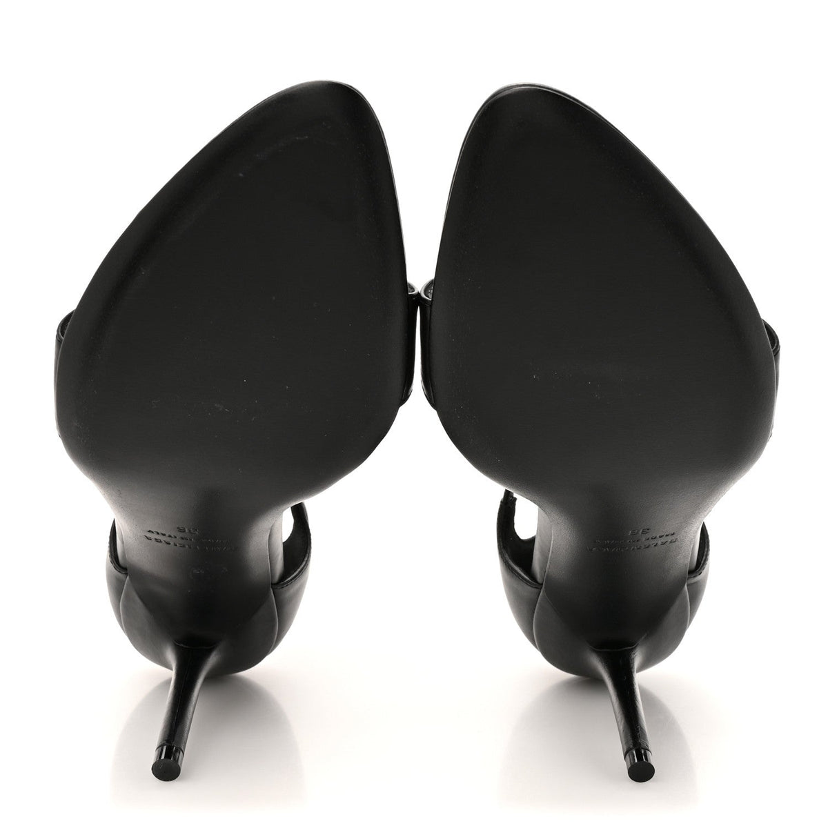 Calfskin Honey 90mm Sandal 36 Black