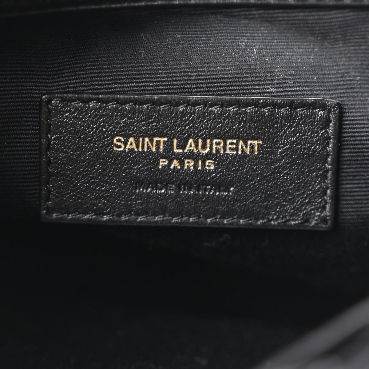 Lambskin Carre Quilted Small Cassandre Bucket Bag Black