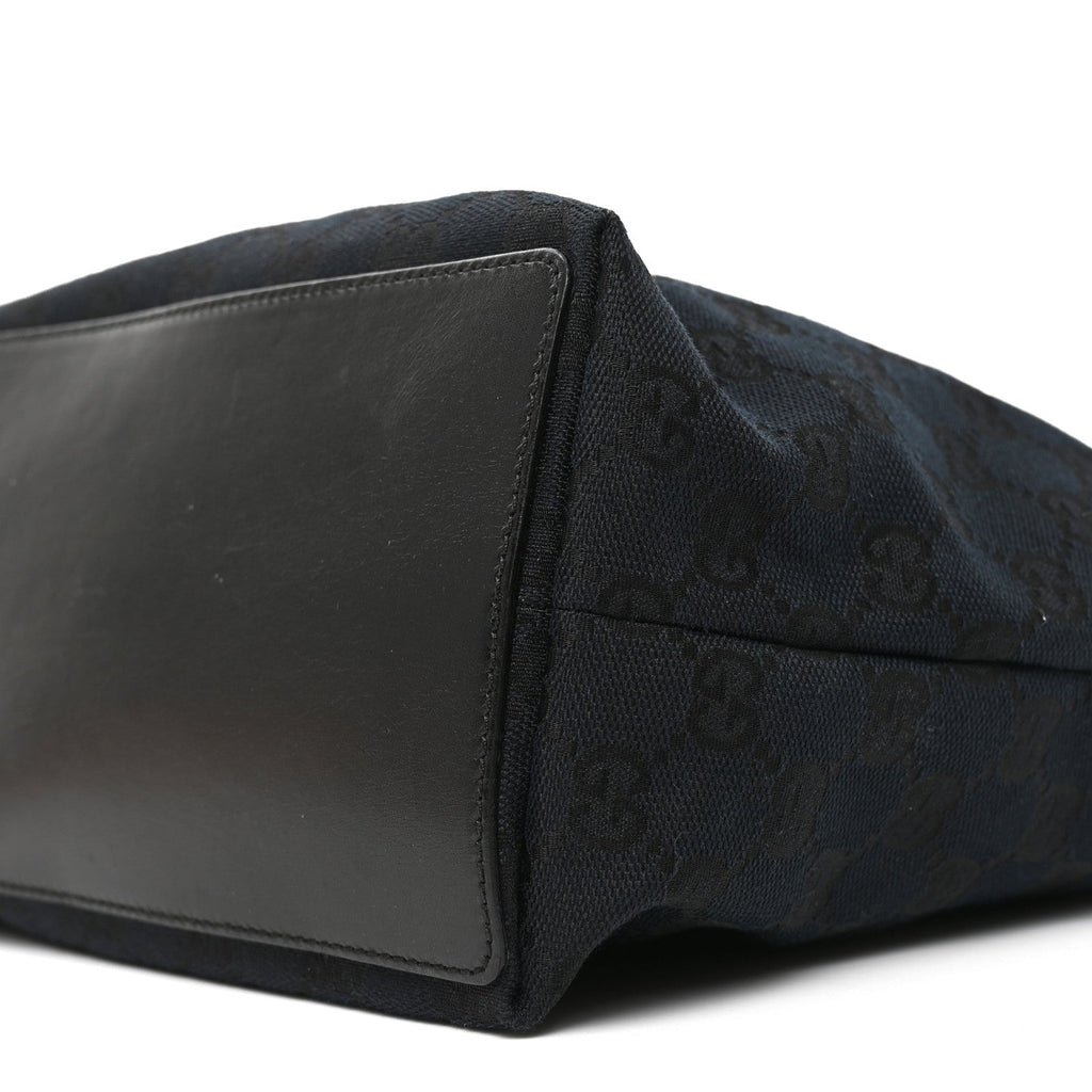 Monogram Large Bucket Tote Black