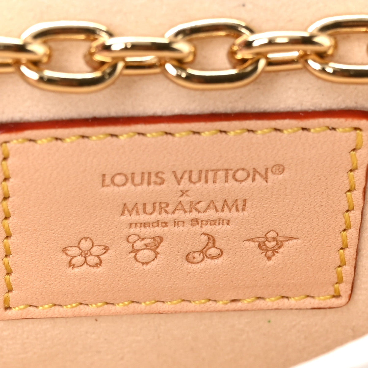 LV X TM Monogram Multicolor Pouch Metis Belt White