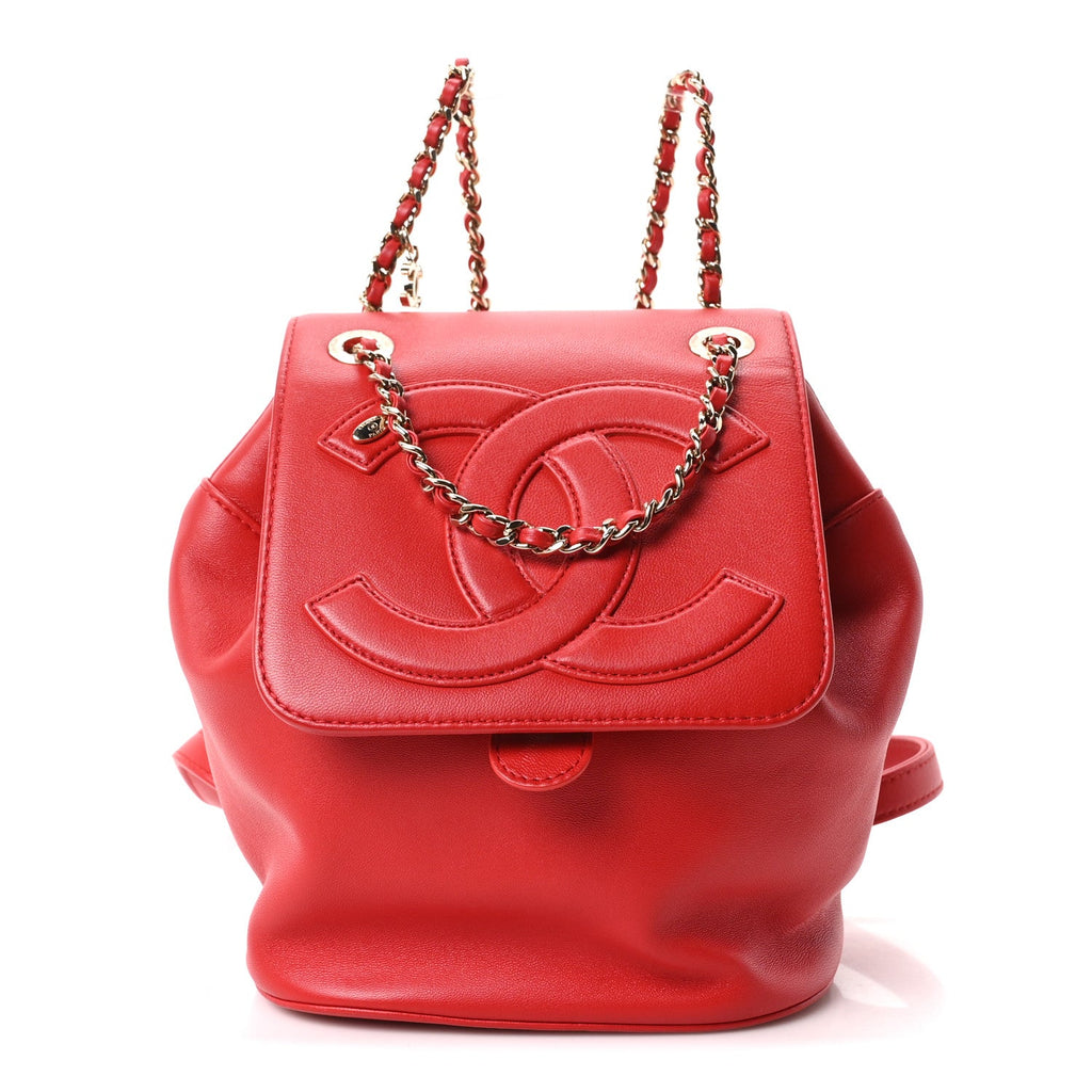 Lambskin CC Mania Backpack Red