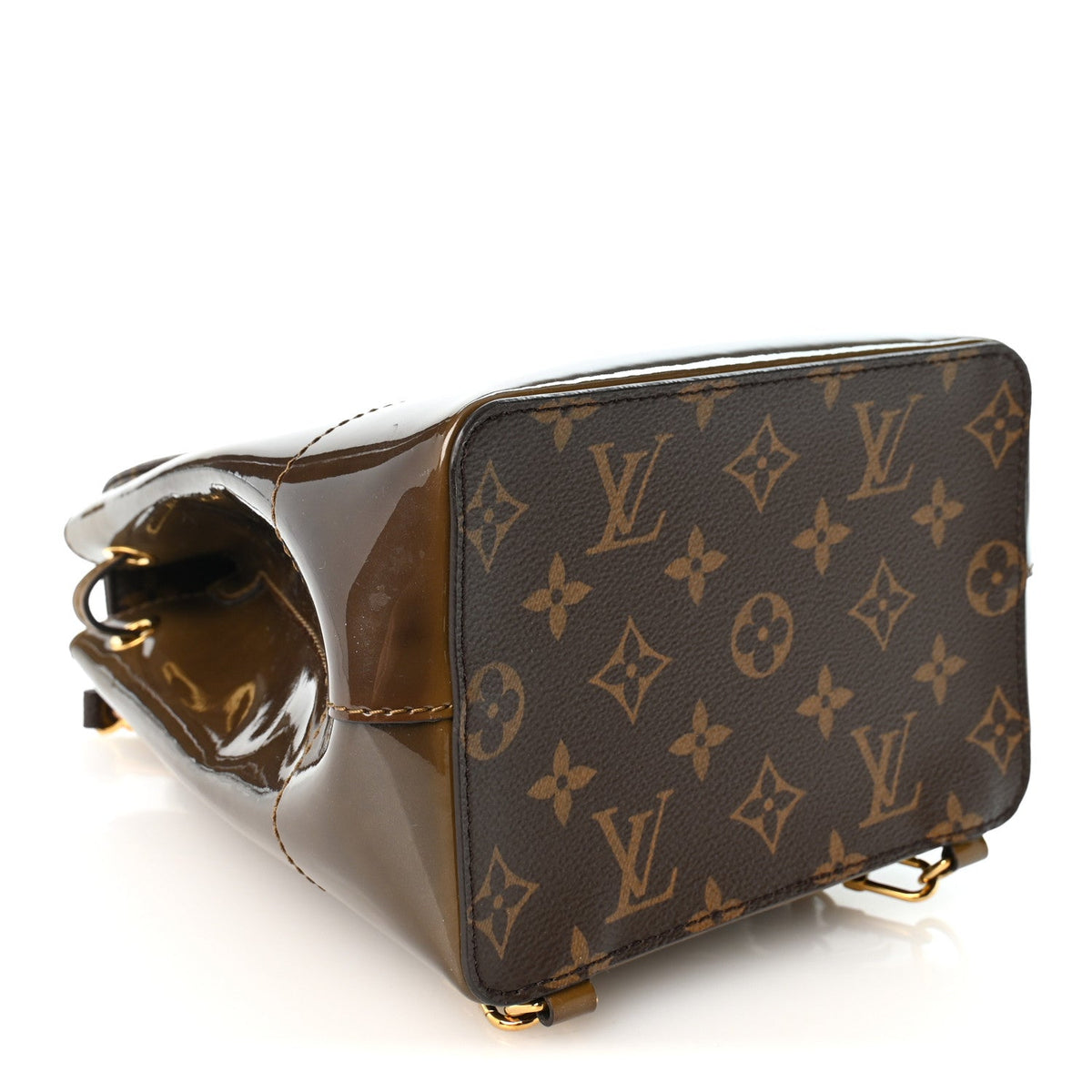 Patent Monogram Hot Springs Backpack Vert Bronze