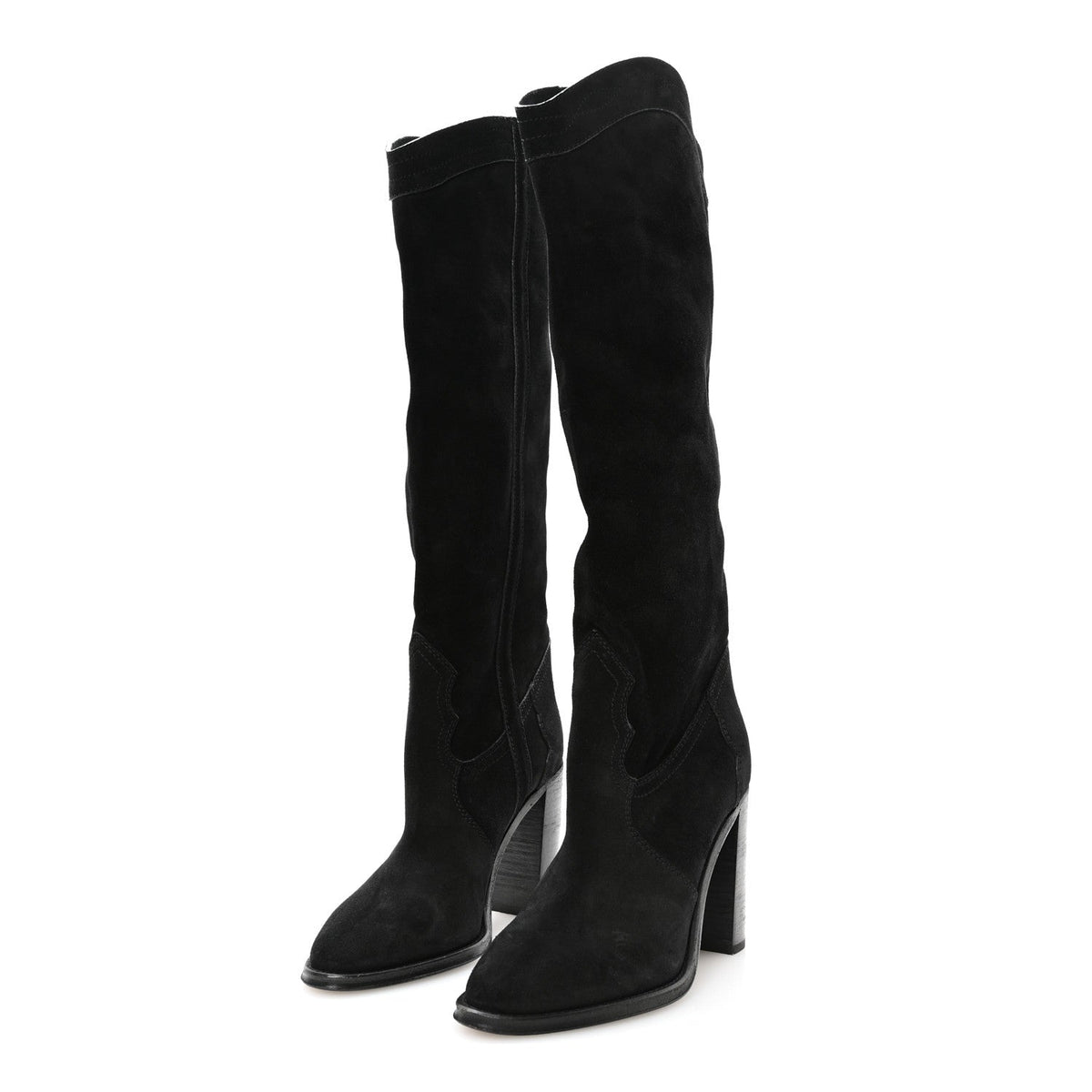 Kate 105 Western Knee High Boots 38 Black