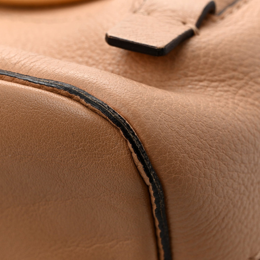 Suede Calfskin Mini Faye Backpack Blush Nude