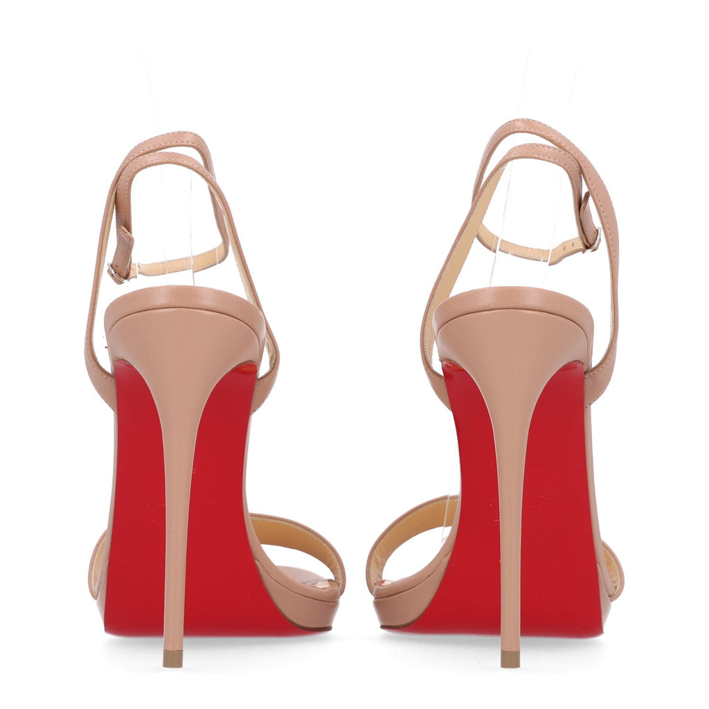 Nappa Loubi Queen 120 Pumps 39 Nude
