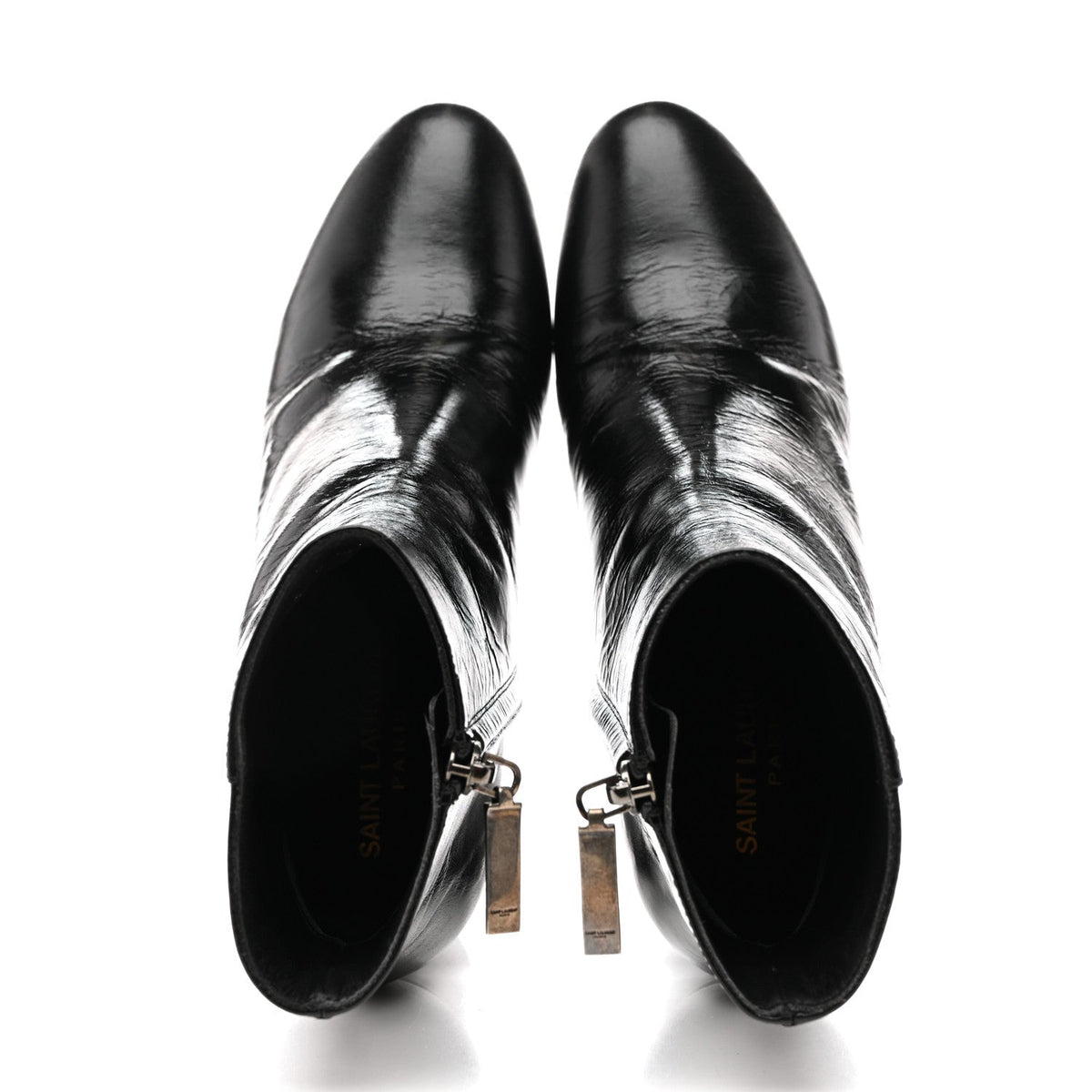 Calfskin Loulou 70 Uniform Ankle Boots 36 Black