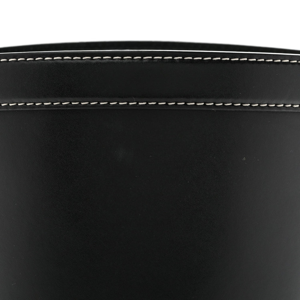 Calfskin Nappa Sardine Bucket Bag Black