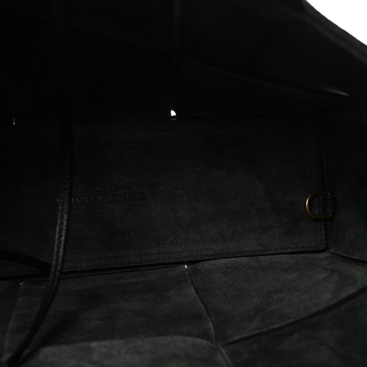Nappa Maxi Intrecciato Arco Tote Black
