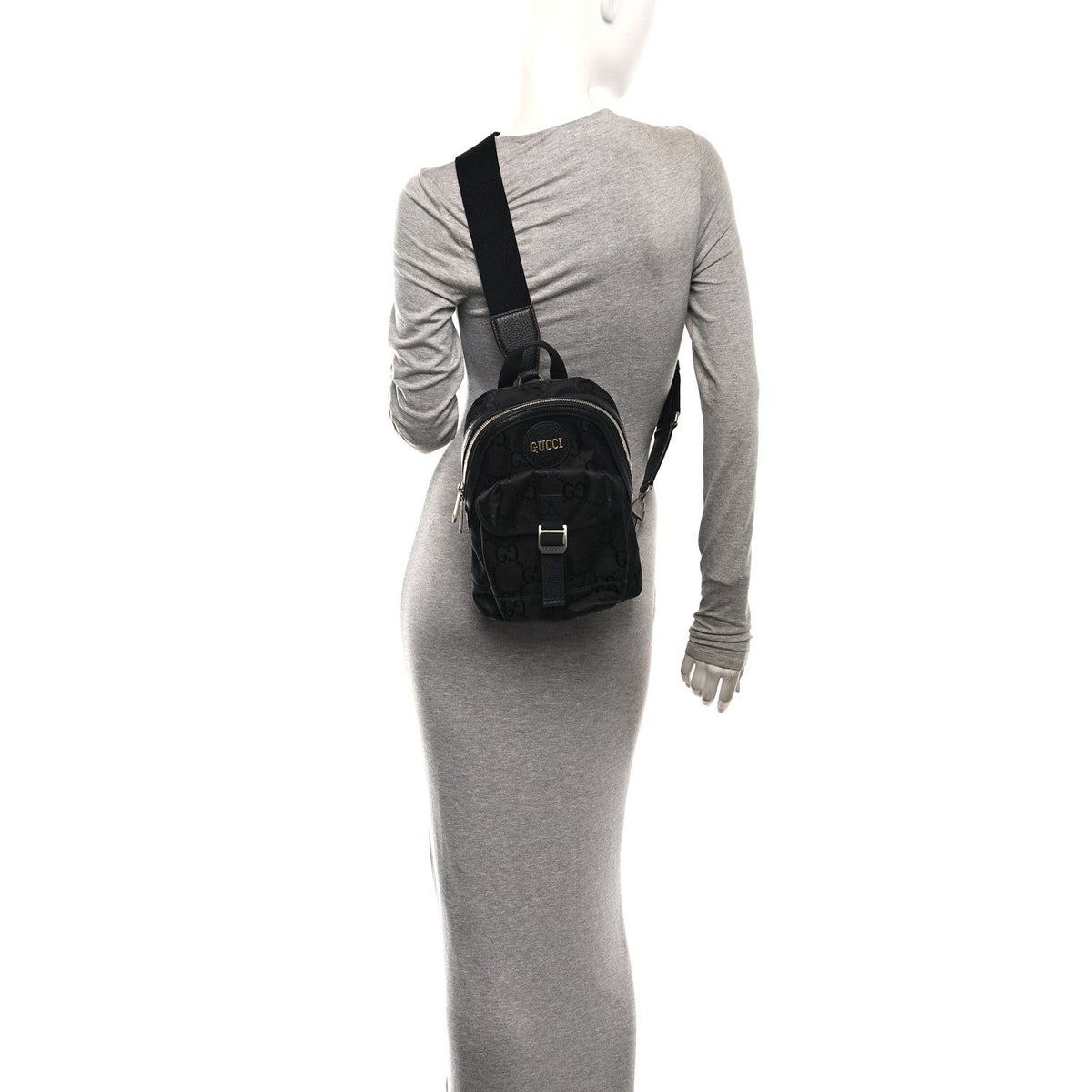 Econyl Nylon Monogram Off The Grid Sling Backpack Black