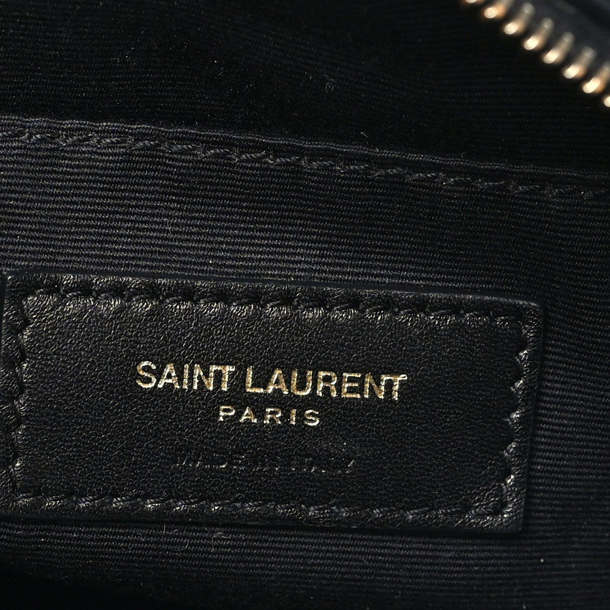 Calfskin Matelasse Monogram Lou Belt Bag Black